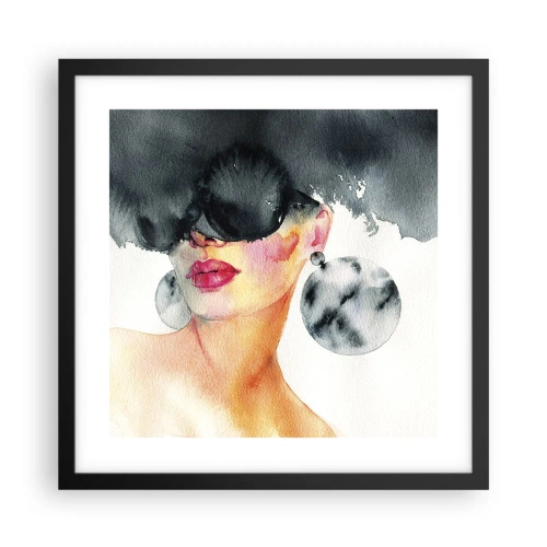 Poszter fehér keretben - Az elegancia titka - 40x40 cm