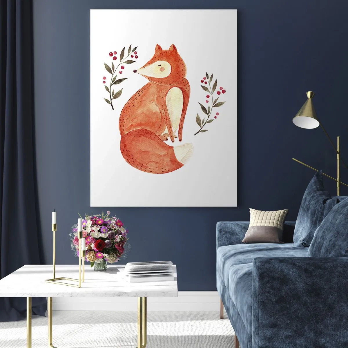 Üveg kép - Kis vörös hajú - 50x70 cm