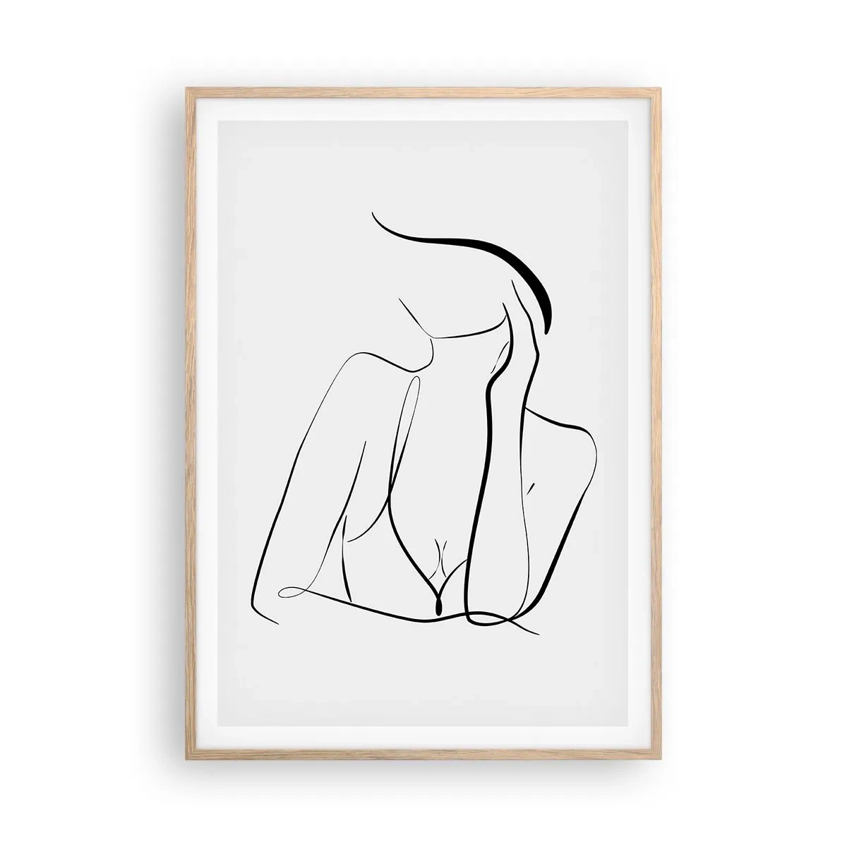 Poszter világos tölgy keretben - Az álmok hullámán - 70x100 cm