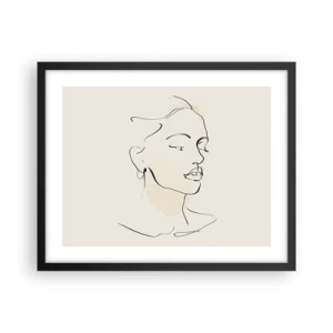 Poszter fehér keretben - Bizonyos vonallal - 50x40 cm