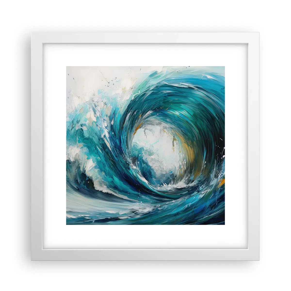 Poszter fekete keretben - Tengeri portál - 30x30 cm