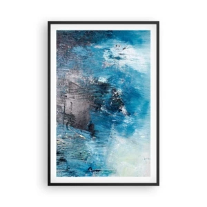 Poszter fehér keretben - Kék rapszódia - 61x91 cm