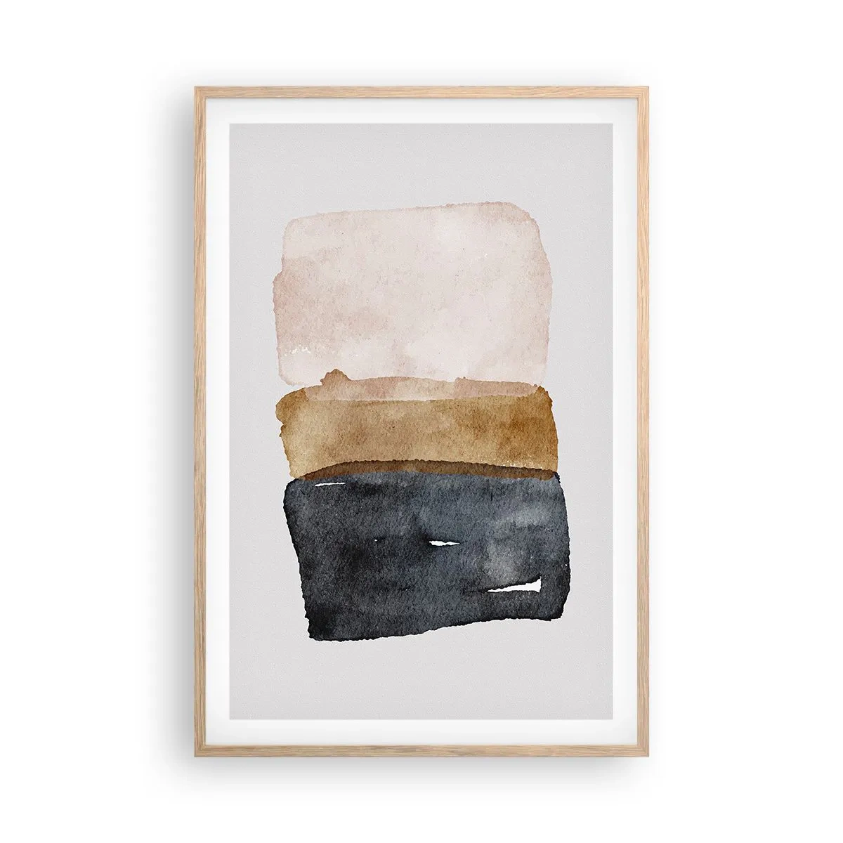 Poszter világos tölgy keretben - A föld színeinek kompozíciója - 61x91 cm