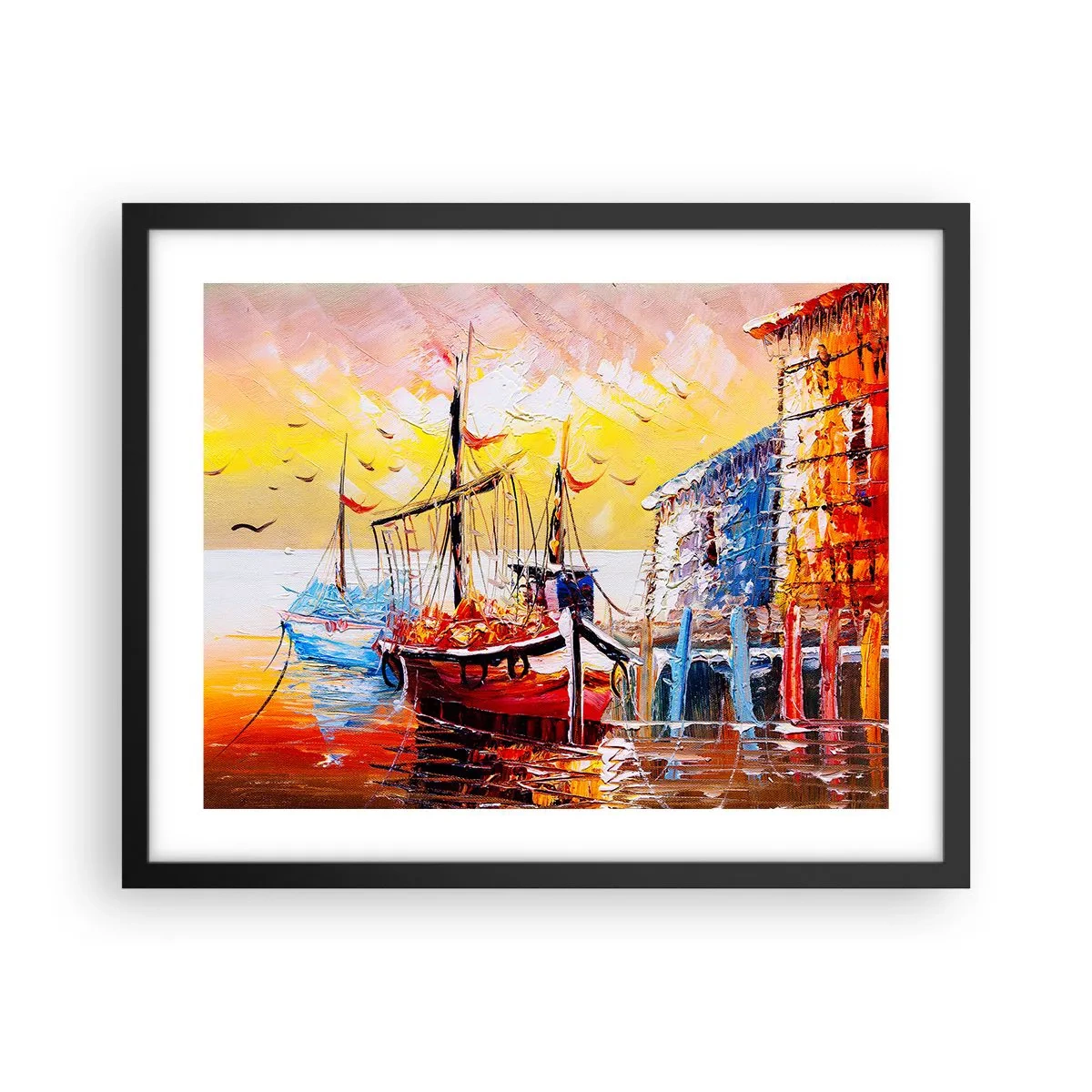 Poszter fehér keretben - Boldog visszatérés - 50x40 cm