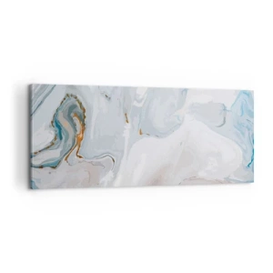 Vászonkép - Felhabzott fehér - 100x40 cm