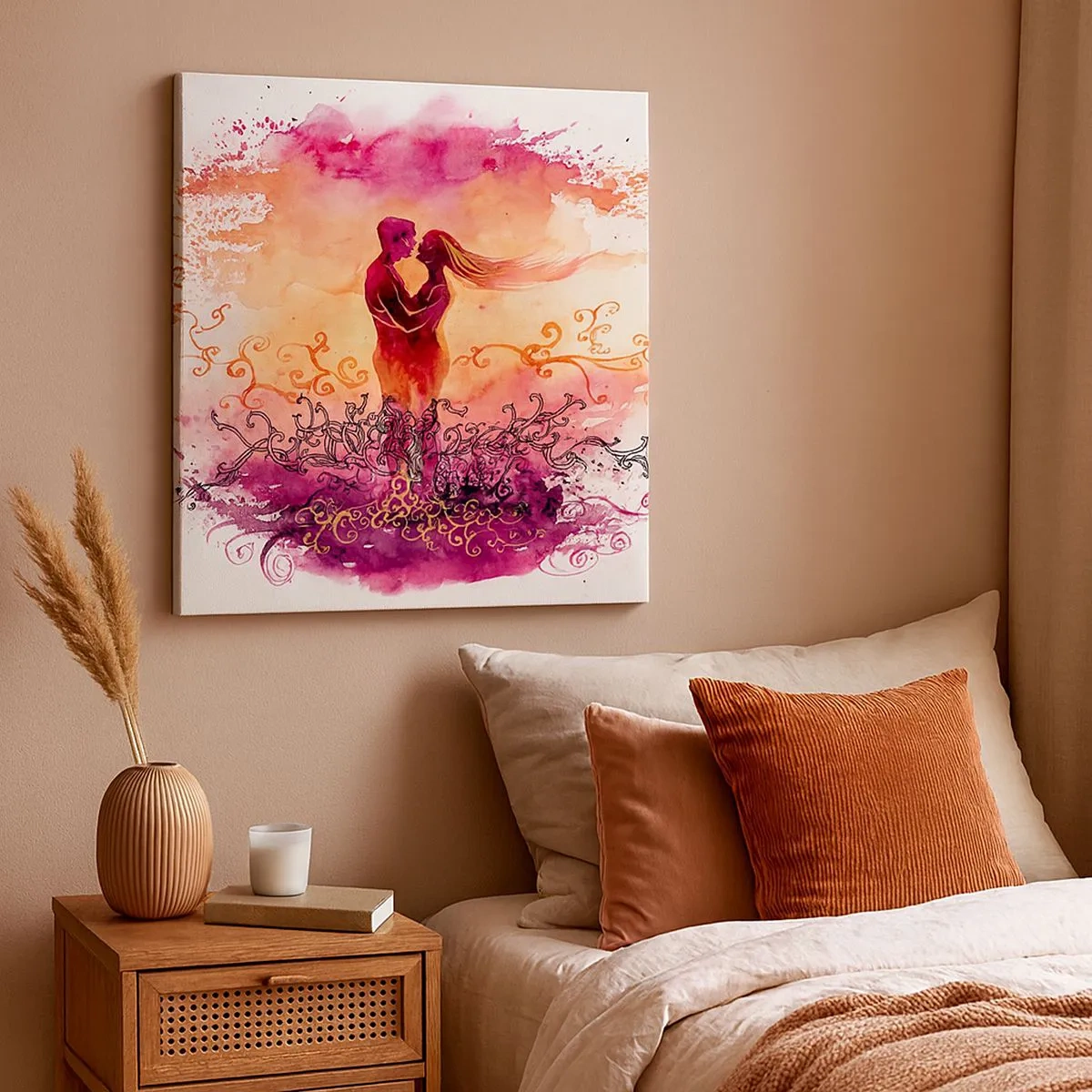 Vászonkép - Egy szív! Olyan kevés kell nekem... - 30x30 cm