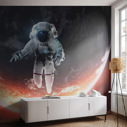 Öntapadós Fotótapéta Deluxe Sticker - Maradhatok még egy kicsit? - Űrhajós, Világegyetem, Űrhajós - 500x350 cm