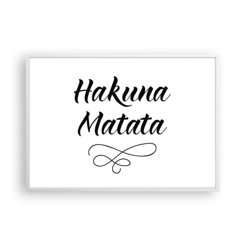 Poszter fekete keretben - A legjobb tanács - 100x70 cm