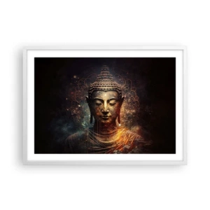 Poszter fekete keretben - Spirituális egyensúly - 70x50 cm