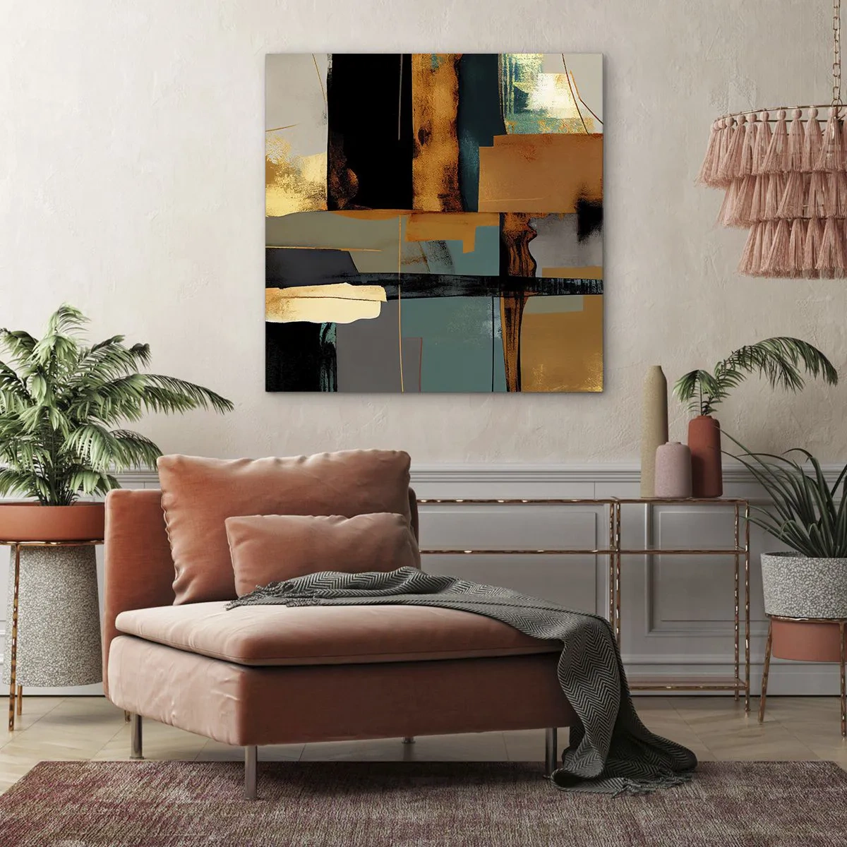 Vászonkép - Absztrakció - fény és árnyék - 50x50 cm