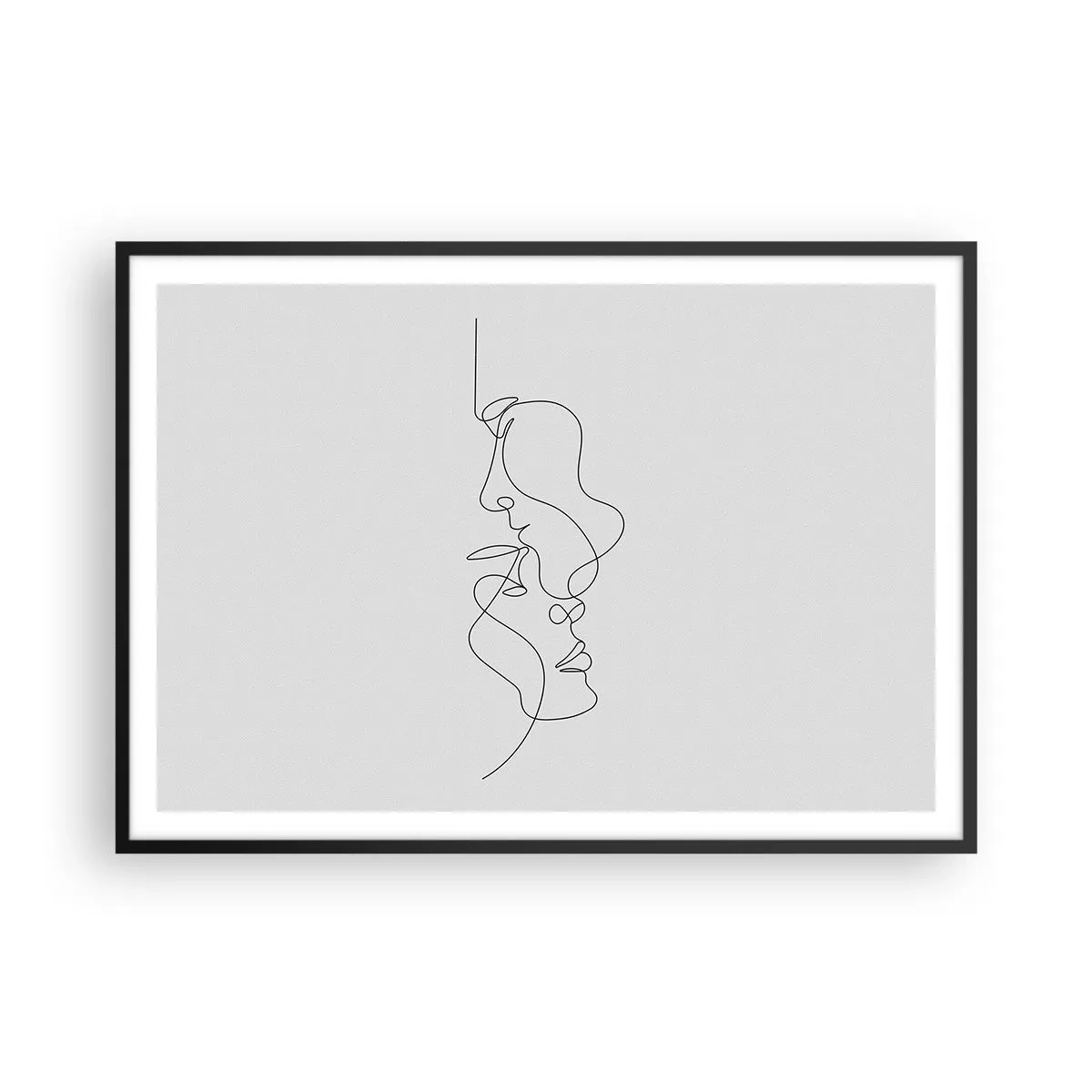 Poszter fehér keretben - Gyászos sóvárgás - 100x70 cm