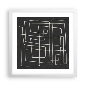 Poszter fekete keretben - Nem olyan egyszerű - 40x40 cm