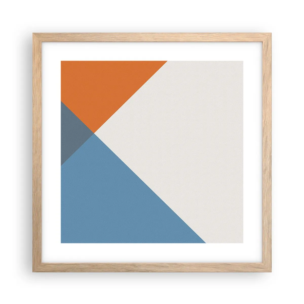 Poszter világos tölgy keretben - Szögben… - 40x40 cm