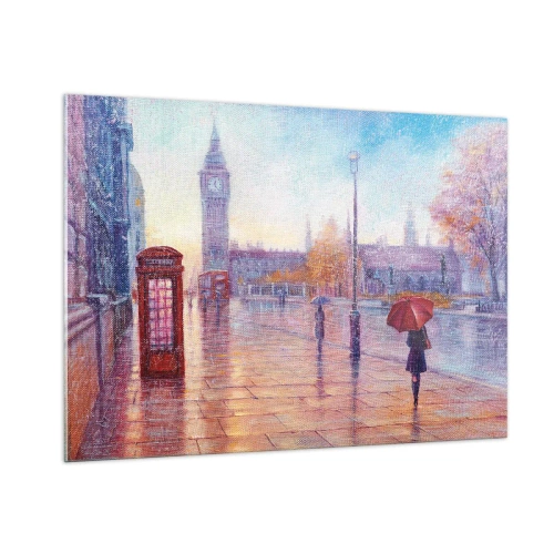 Üveg kép - Őszi nap Londonban - 100x70 cm