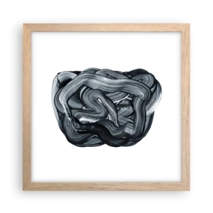 Poszter világos tölgy keretben - Ez nem olyan egyszerű - 30x30 cm