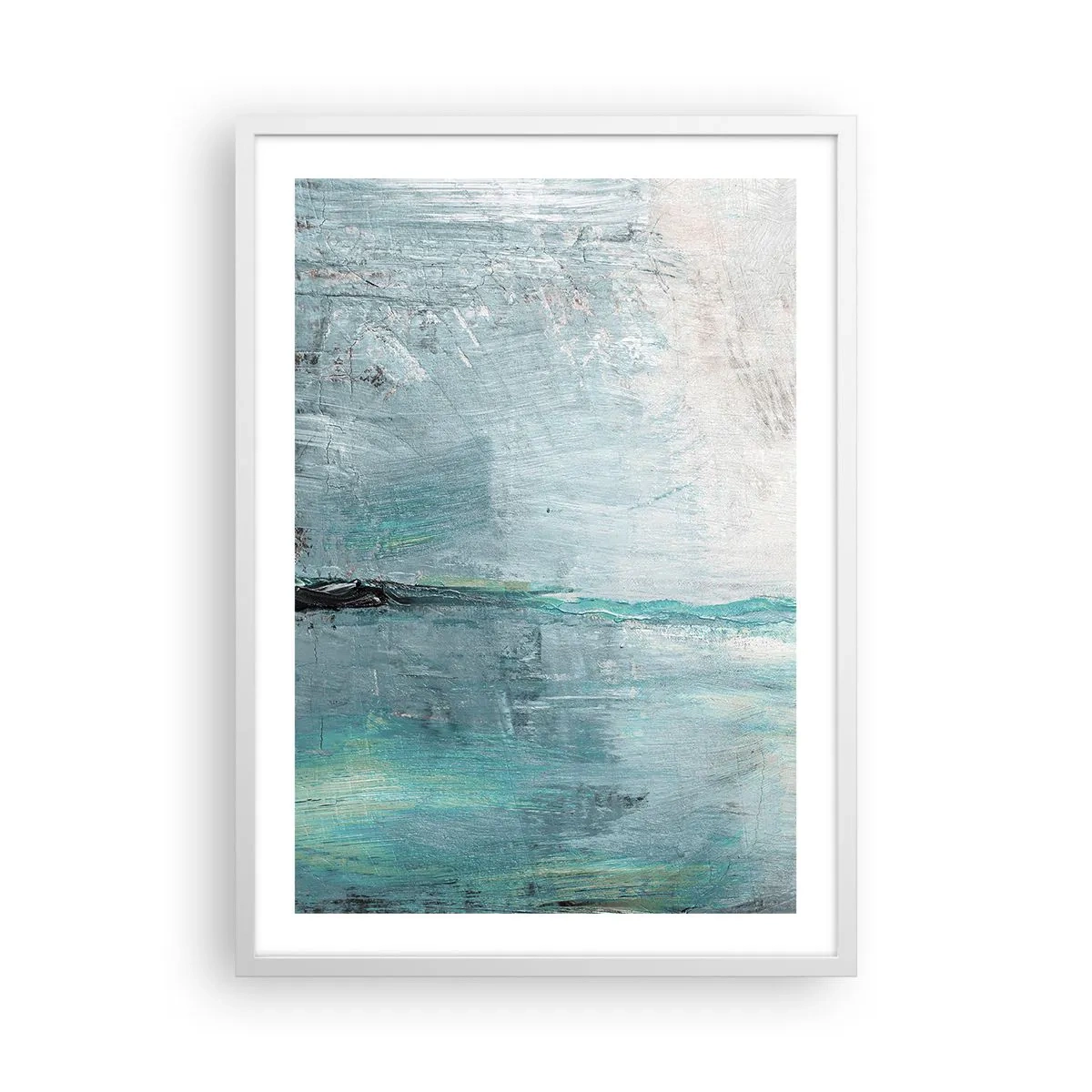 Poszter fekete keretben - Vízszintesen kék színben - 50x70 cm