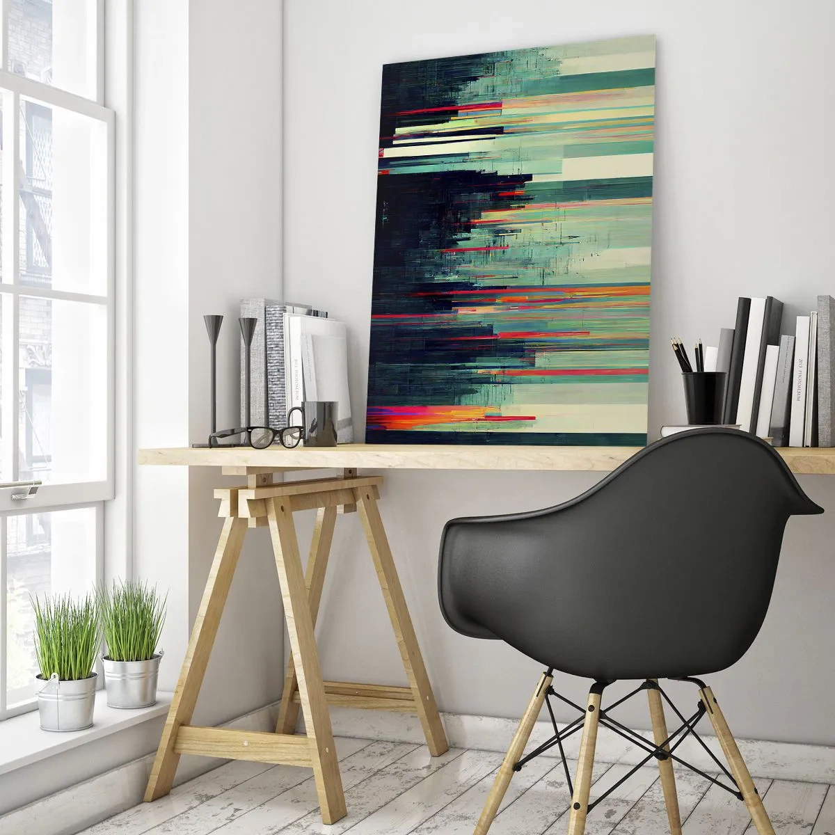 Üveg kép - Futurisztikus város - 70x100 cm