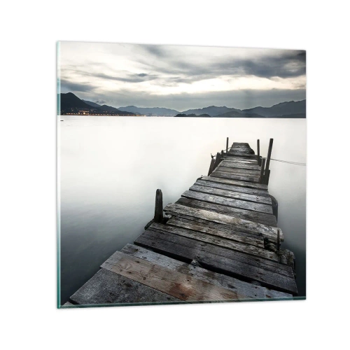 Üveg kép - Merüljön el a békében - 30x30 cm