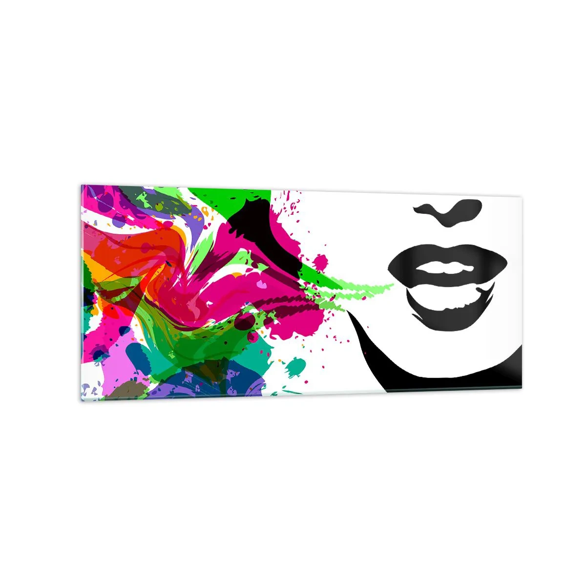 Üveg kép - Egy történet a szivárvány színeiben - 120x50 cm