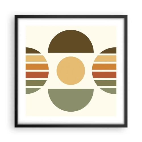 Poszter fehér keretben - A Föld színeiben - 50x50 cm