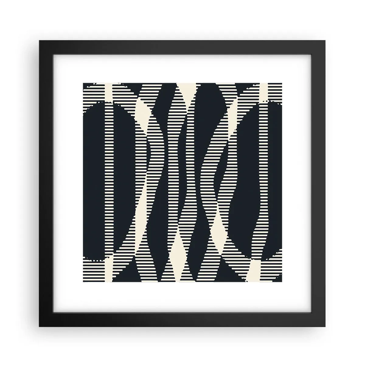 Poszter fehér keretben - Sötétség megtörése kísérlete - 30x30 cm
