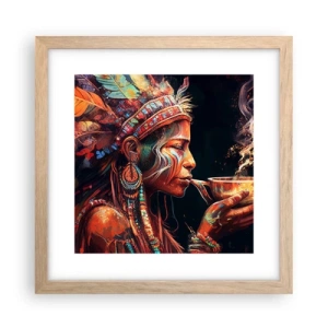 Poszter világos tölgy keretben - Egy varázslatos rituálé - 30x30 cm