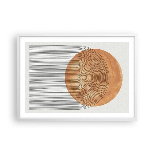 Poszter fekete keretben - Egy napsütéses kompozíció - 70x50 cm