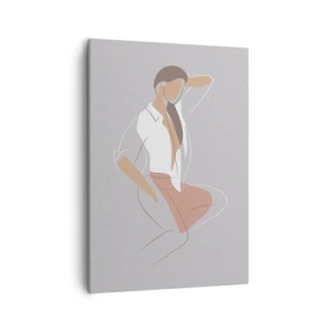 Vászonkép - Kecsesség kontúrja - 50x70 cm