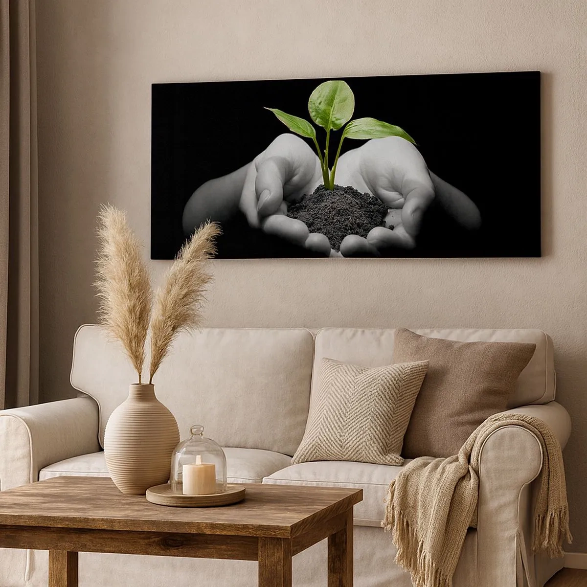 Vászonkép - Szeretem a természetet, védem azt - 100x40 cm