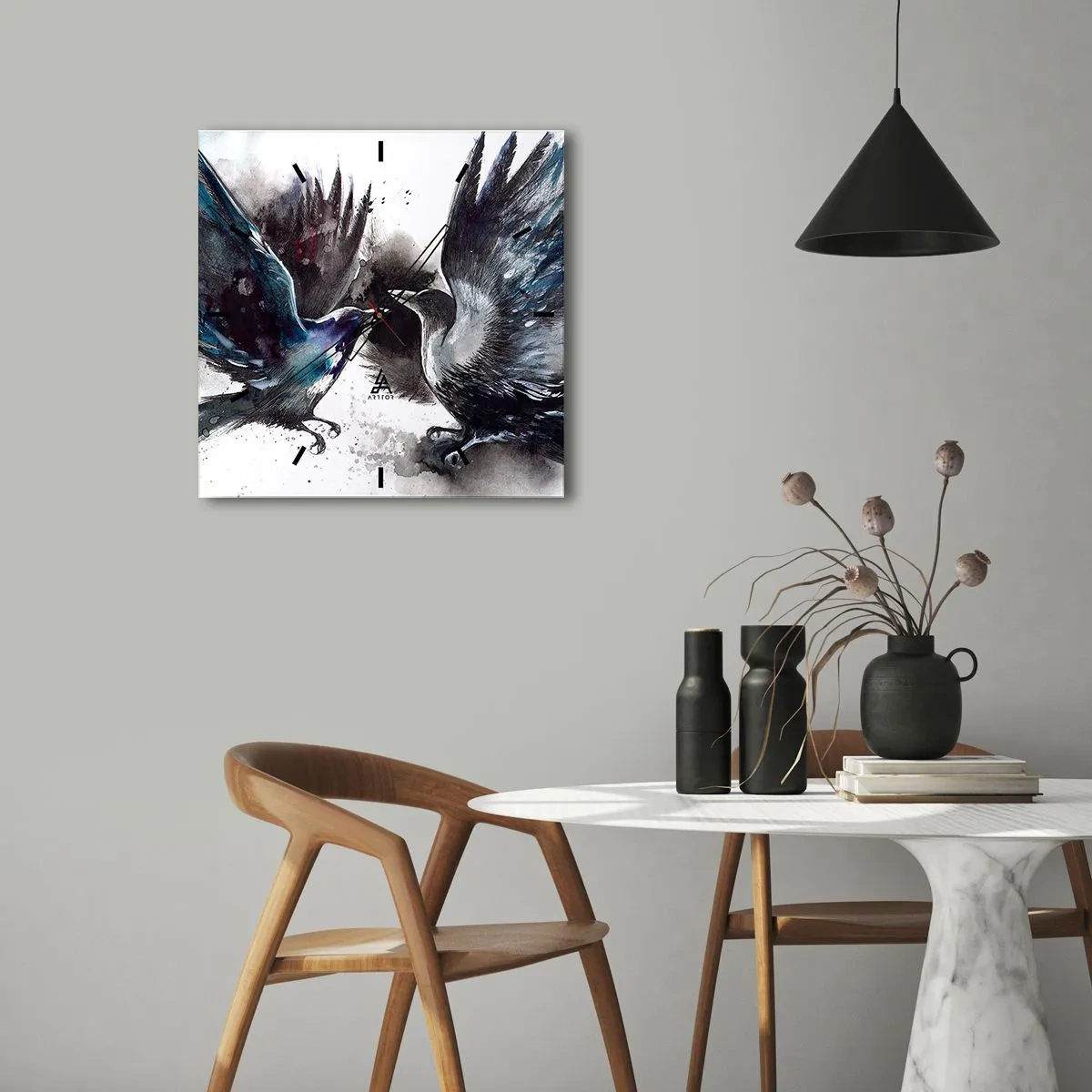 Falióra, Óra - Varjú a varjúnak… - 40x40 cm