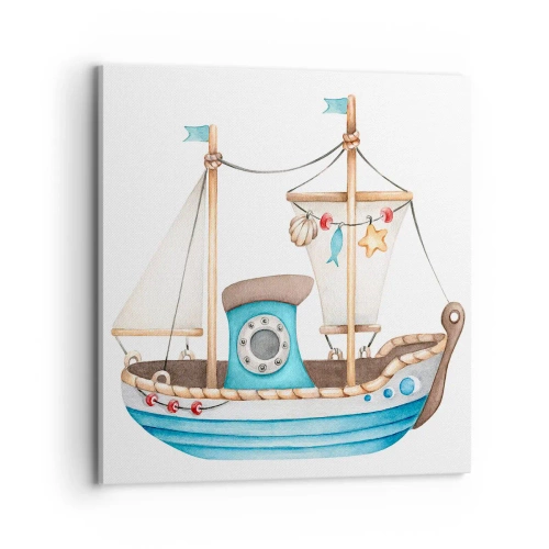 Vászonkép - Ahoj, kaland! - 70x70 cm