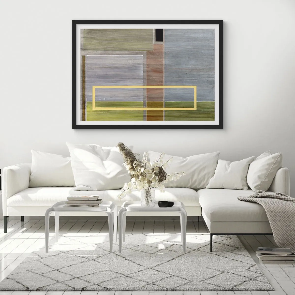 Poszter fehér keretben - Egyszerűen és nyugodtan - 70x50 cm