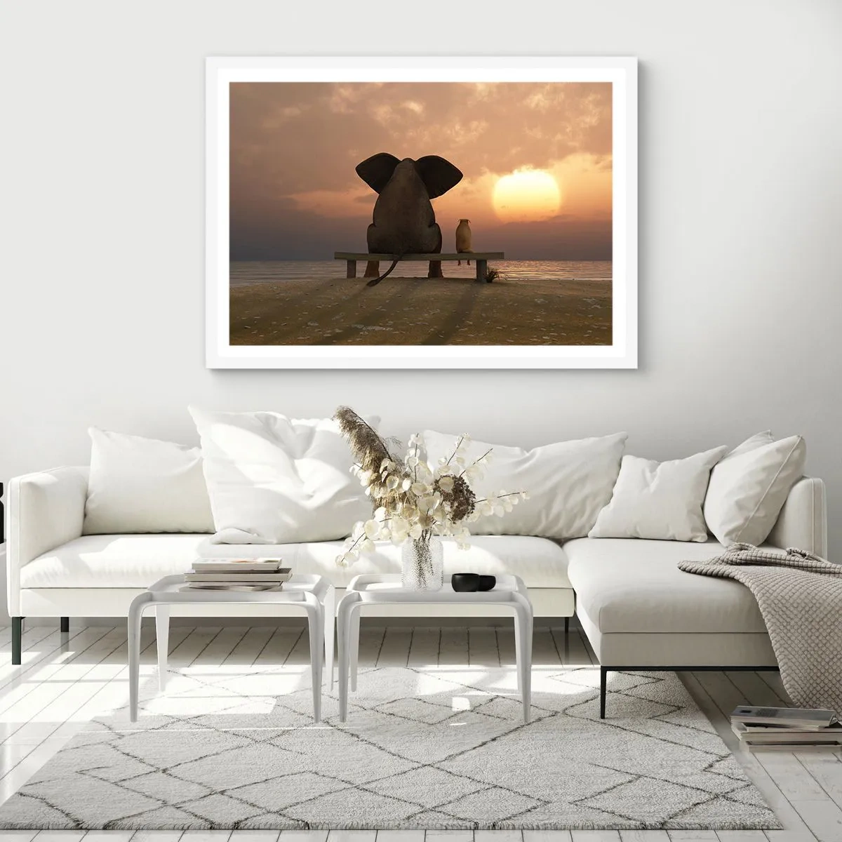 Poszter fekete keretben - Jó együtt hallgatni - 100x70 cm