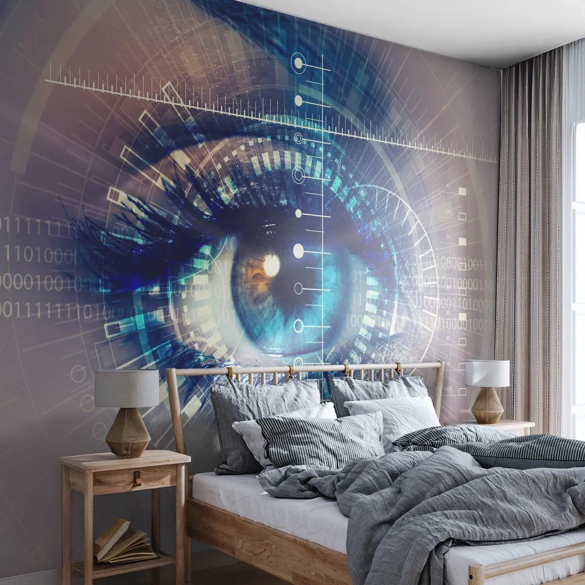 Fotótapéta Standard Eco - Azt hiszed, hogy ismersz - Absztrakció, Szem, Grafika - 200x140 cm