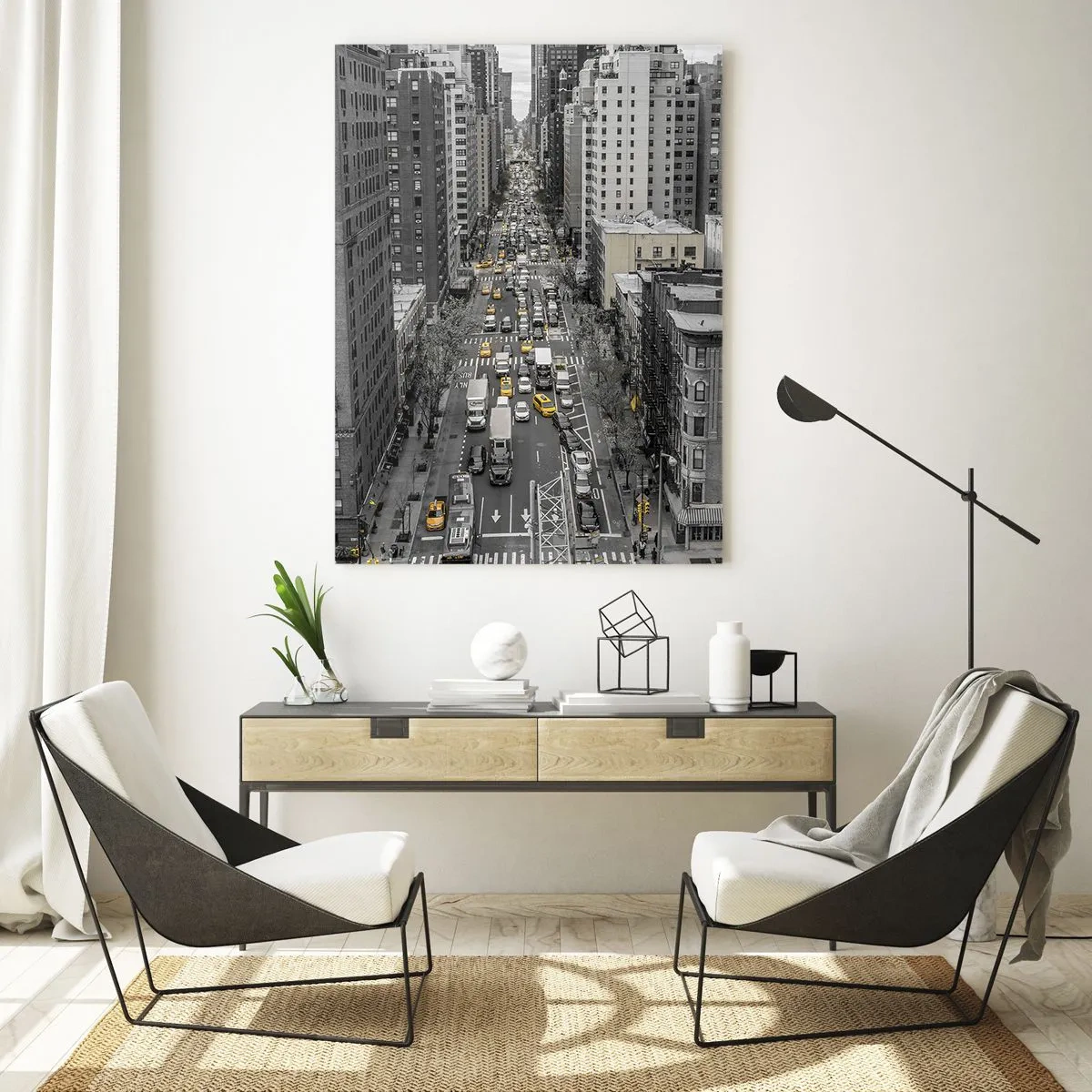 Üveg kép - New York élete - 80x120 cm
