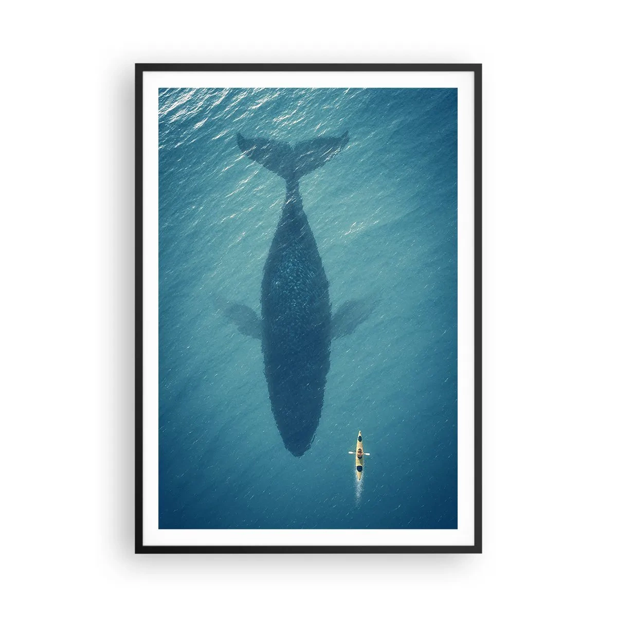 Poszter fehér keretben - Találkozás az óceánon - 70x100 cm