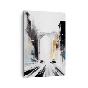 Vászonkép - Várostanulmány: építészet és mozgás - 70x100 cm