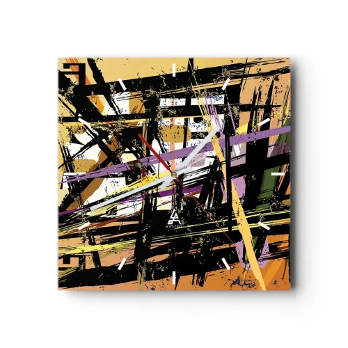 Falióra, Óra - Éles vágás - 30x30 cm