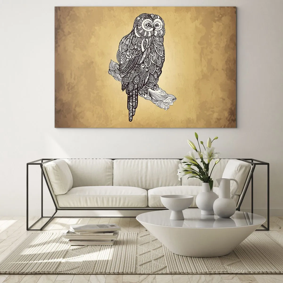 Üveg kép - A bölcsesség bonyolult díszei - 120x80 cm