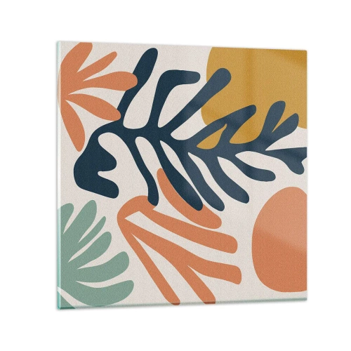 Üveg kép - Koralltengerek - 40x40 cm