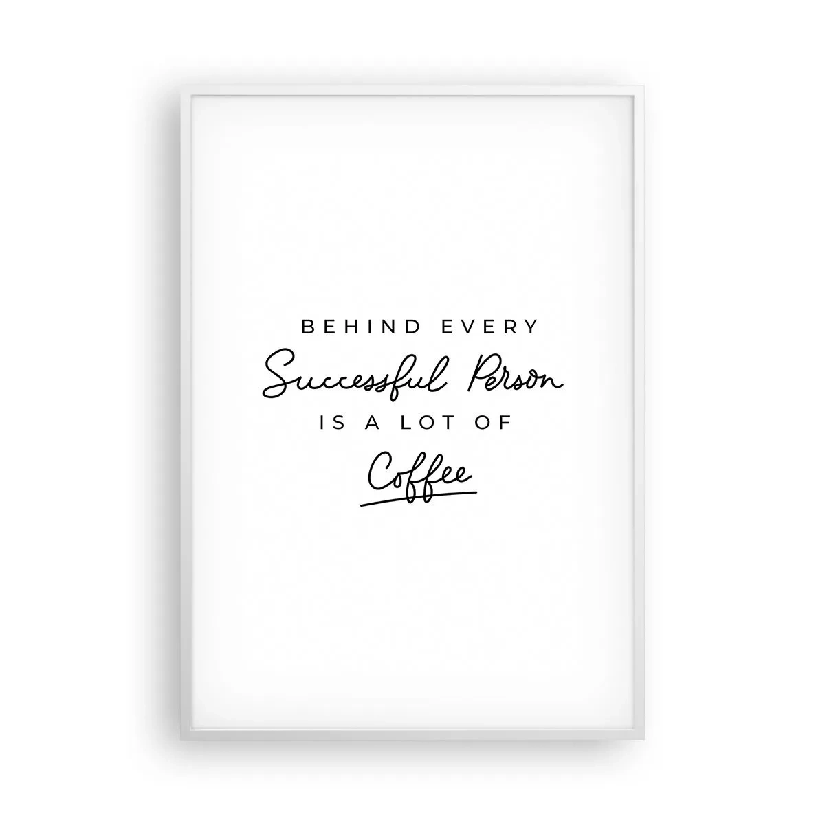 Poszter fekete keretben - A siker titka - 70x100 cm