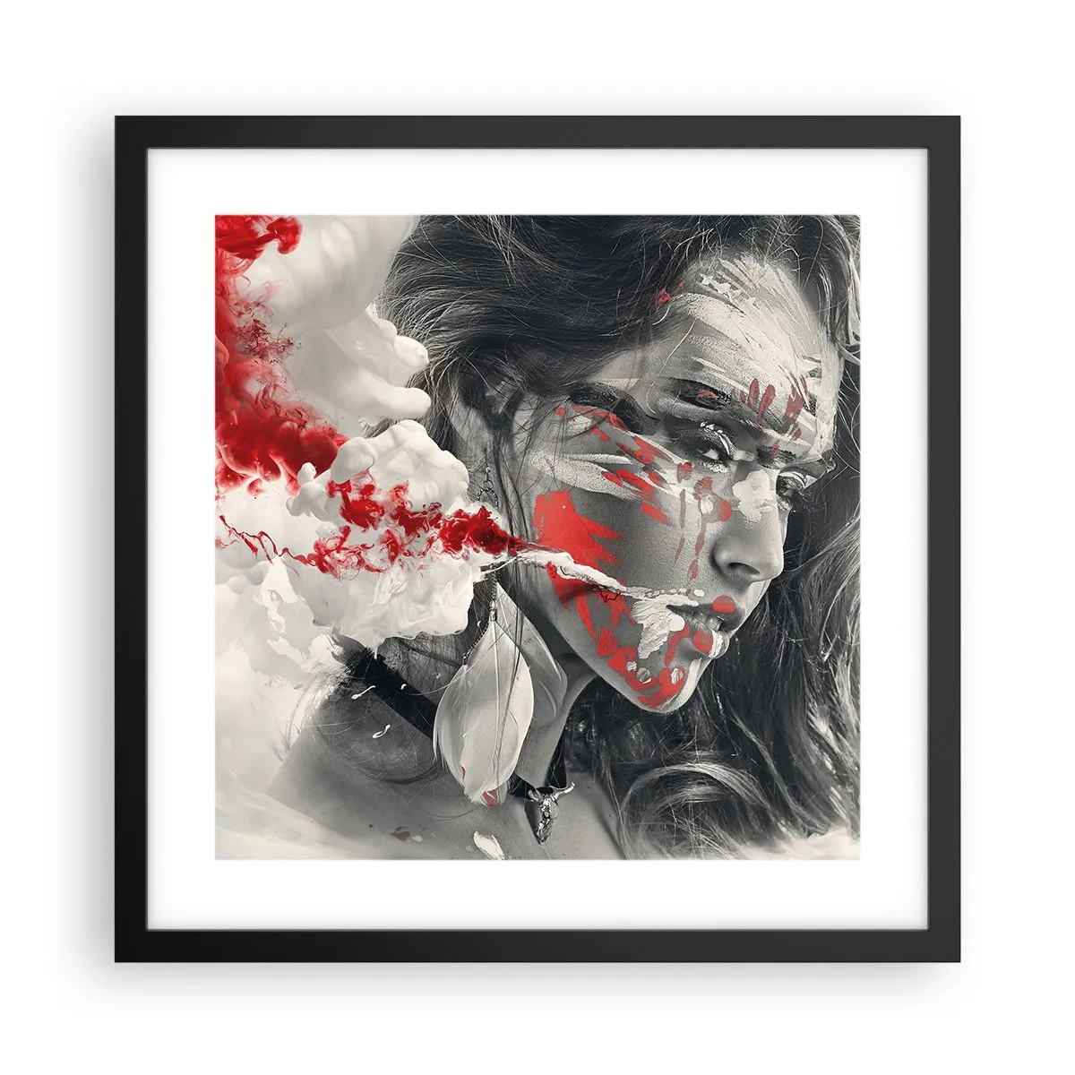 Poszter fehér keretben - Az abszurditás füstjében - 40x40 cm