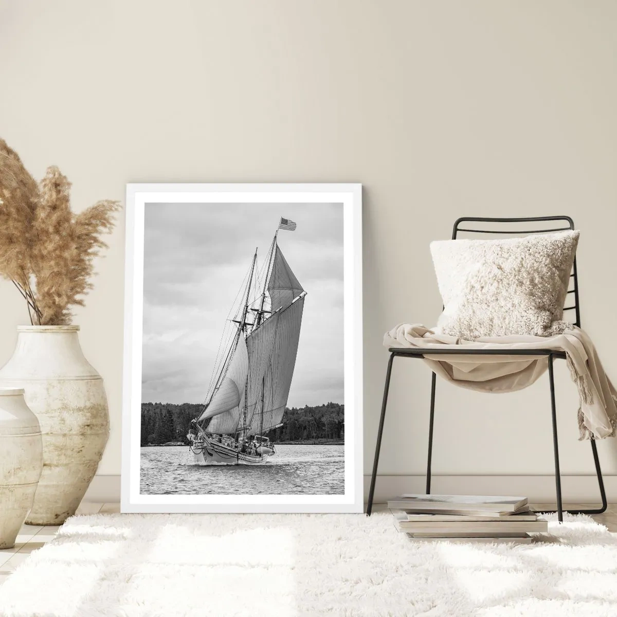 Poszter fekete keretben - A szél testvérei - 50x70 cm