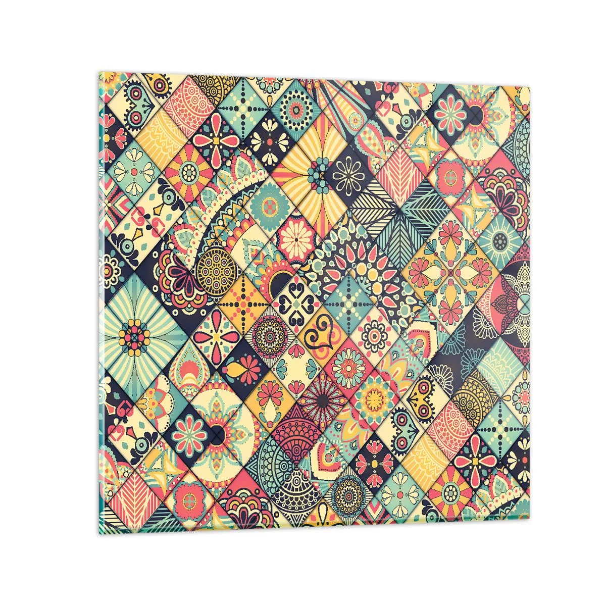 Üveg kép - Marokkói hangulat - 30x30 cm