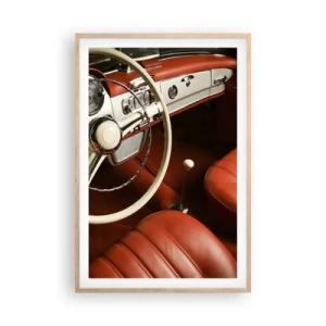 Poszter világos tölgy keretben - Luxus vintage stílusban - 61x91 cm