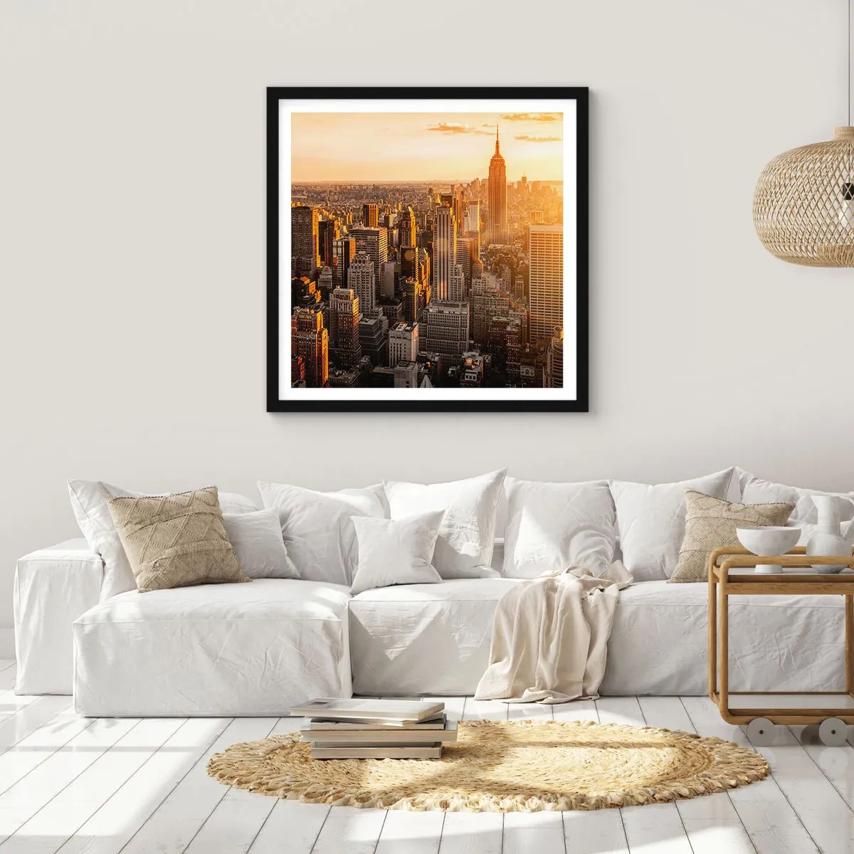 Poszter fehér keretben - Növekedni a napon - 40x40 cm