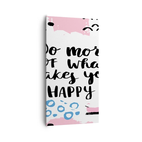 Vászonkép - Hogyan legyünk boldogok - 65x120 cm