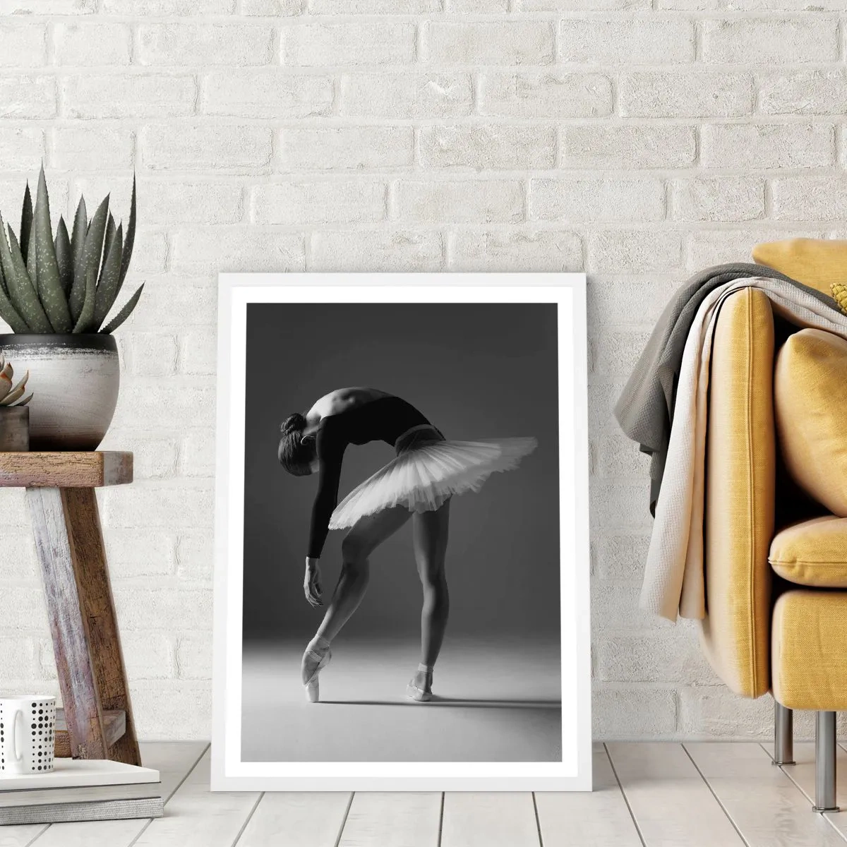 Poszter fekete keretben - Bella balerina - 50x70 cm