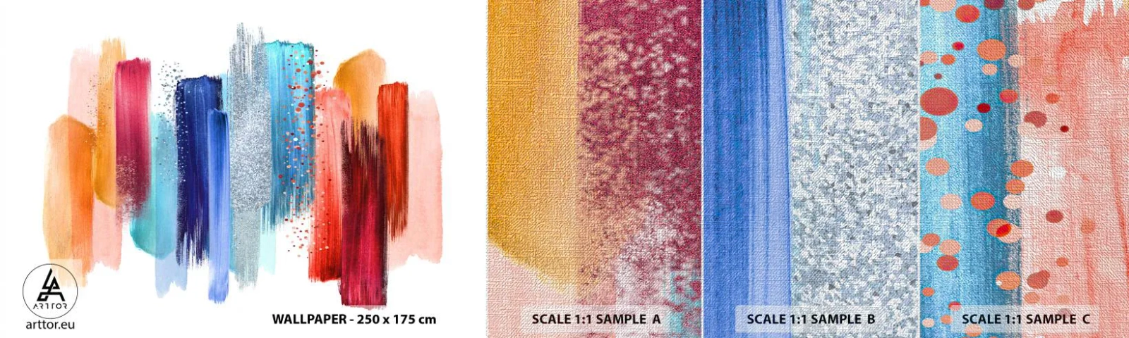 Fotótapéta Minta Premium Canvas - Fel és le - Absztrakció, Darab, Modern művészet - 100x30 cm