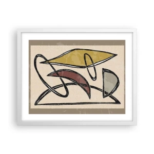 Poszter fekete keretben - Függőlegesek és vízszintek - 50x40 cm